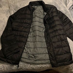 Kenneth Cole puffy jacket.  Black, size medium.  Like new condition